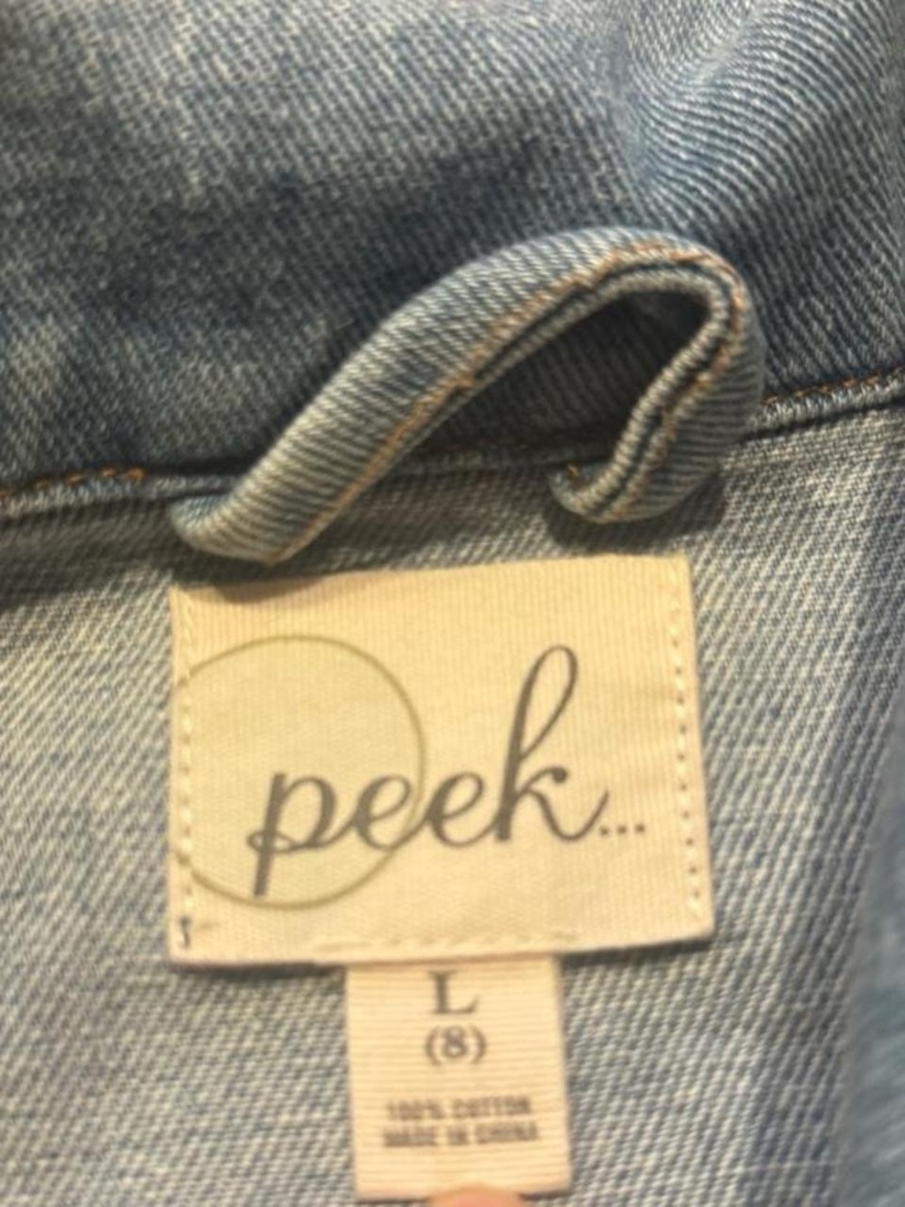 Peek Light Blue Denim Ruffle Jacket - Picture 3 of 3